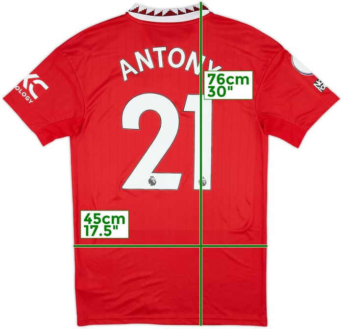 2022-23 Manchester United Home Shirt Antony #21 - 10/10 - (S)