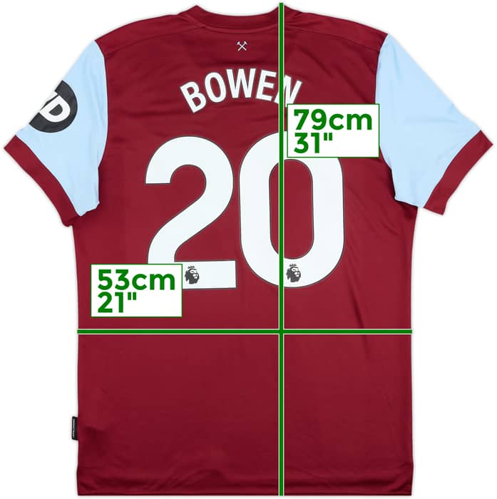 2023-24 West Ham United Home Shirt Bowen #20 - 9/10 - (XL)