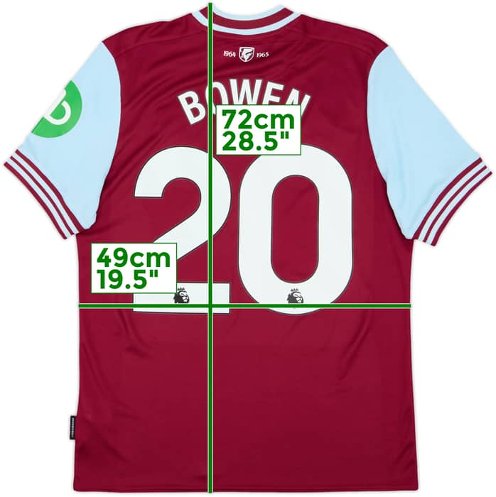 2024-25 West Ham Home Shirt Bowen #20 - 8/10 - (M)