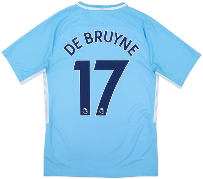 2017-18 Manchester City Home Shirt De Bruyne #17 - 6/10 - (S)