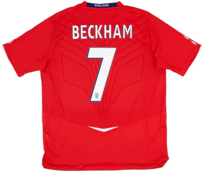 2008-10 England Away Shirt Beckham #7 (XL)