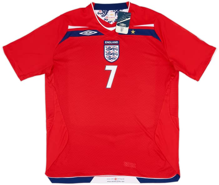 2008-10 England Away Shirt Beckham #7 (XL)