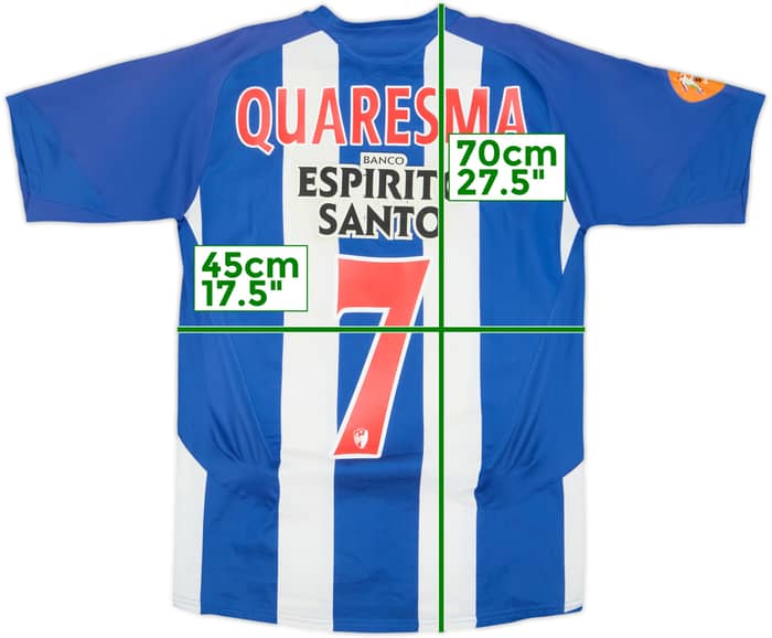 2005-06 Porto Home Shirt Quaresma #7 - 6/10 - (XL.Boys)