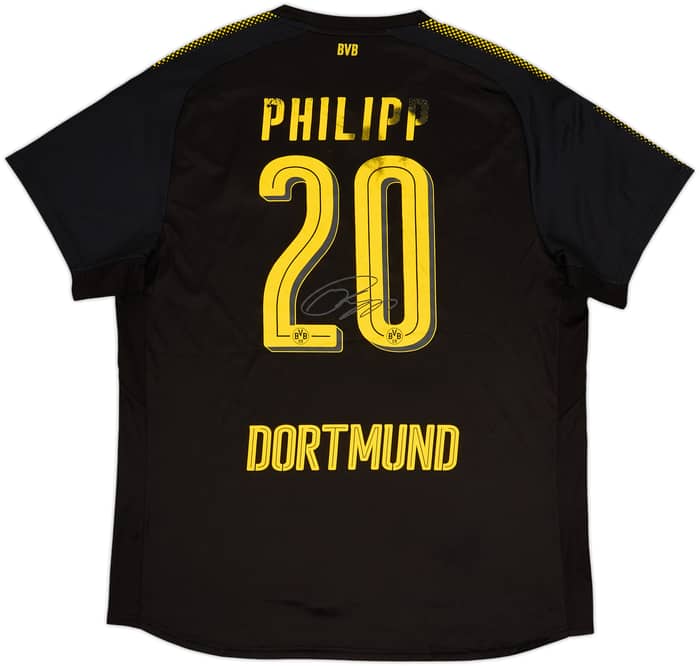 2017-18 Borussia Dortmund Signed Away Shirt Philipp #20 - 5/10 - (XXL)