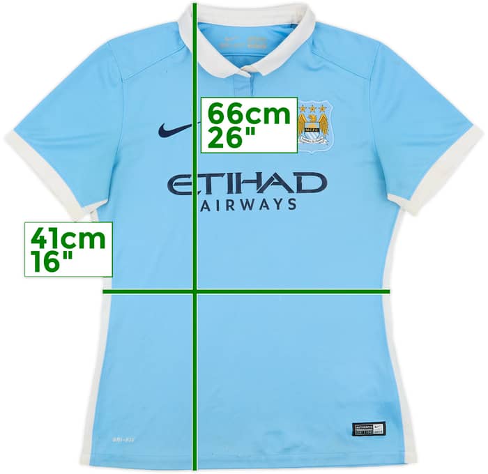 2015-16 Manchester City Home Shirt - 5/10 - (Women's M)