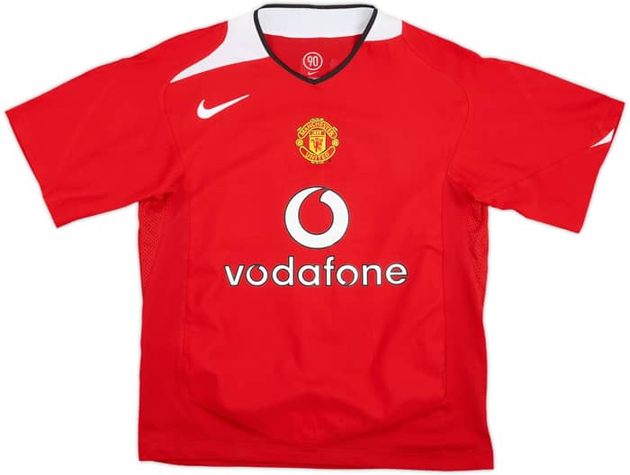 2004-06 Manchester United Home Shirt Ronaldo #7 - 9/10 - (L)