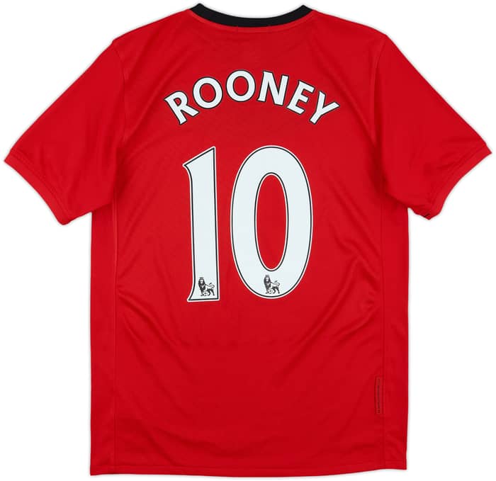 2009-10 Manchester United Home Shirt Rooney #10 - 10/10 - (XL.Boys)