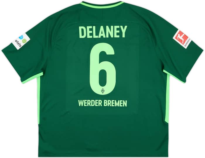 2017-18 Werder Bremen Home Shirt Delaney #6 - 8/10 - (XXL)