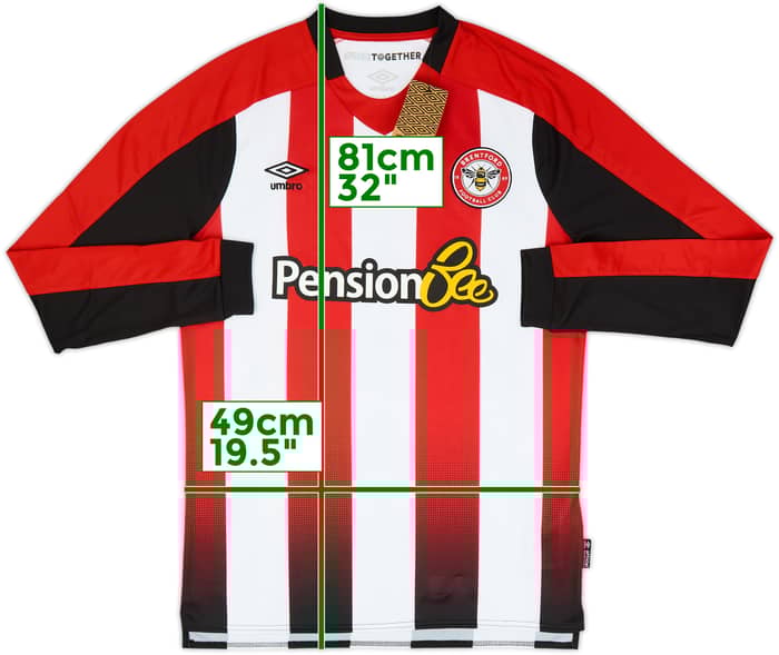 2023-25 Brentford Women's Home L/S Shirt (Men's M)