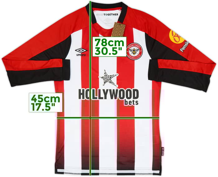 2023-25 Brentford Home L/S Shirt (S)