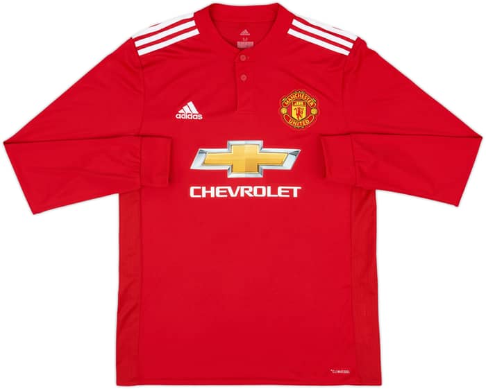 2017-18 Manchester United Home L/S Shirt Ibrahimovic #10 - 9/10 - (M)