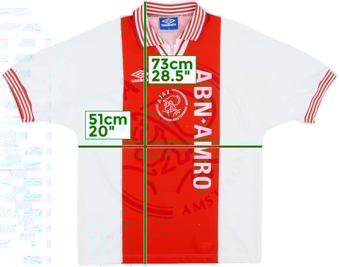 1995-96 Ajax Home Shirt - 9/10 - (M)