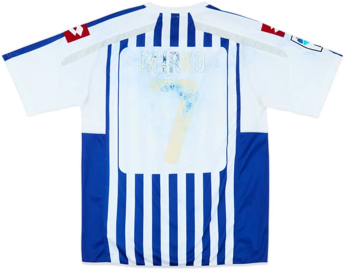 2010-11 Deportivo de La Coruna Home Shirt Mirko #7 - 4/10 - (XL)