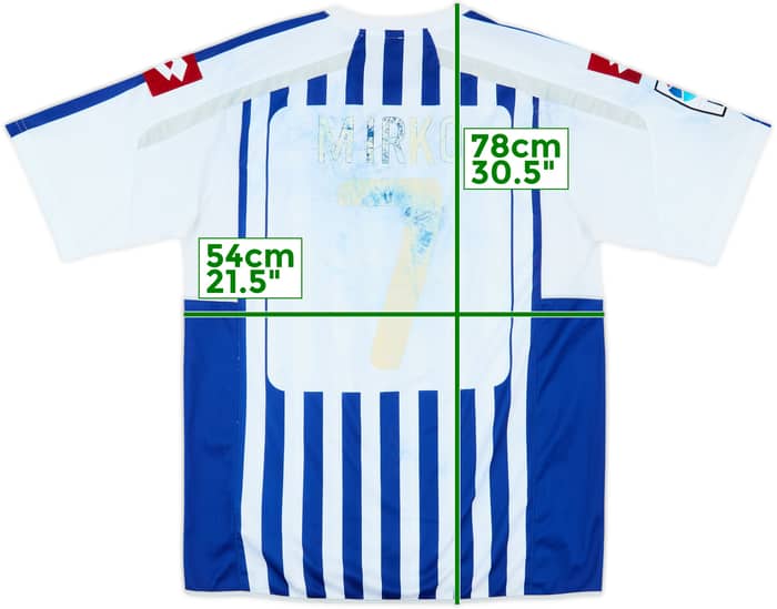 2010-11 Deportivo de La Coruna Home Shirt Mirko #7 - 4/10 - (XL)