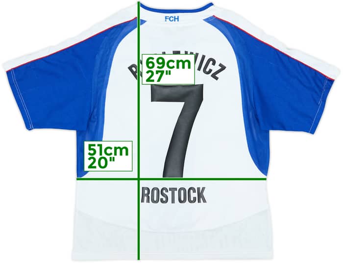 2005-06 Hansa Rostock Home Shirt Rydlewicz #7 - 4/10 - (S)