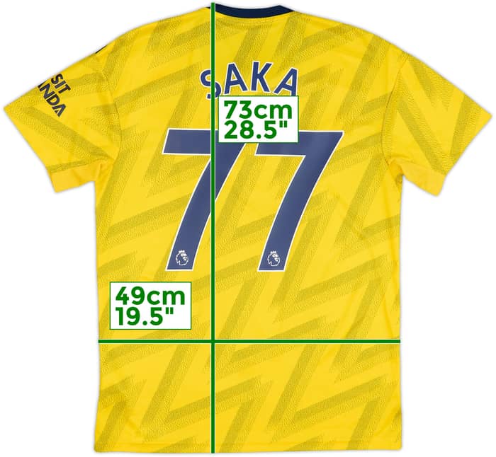 2019-20 Arsenal Away Shirt Saka #77 - 10/10 - (M)