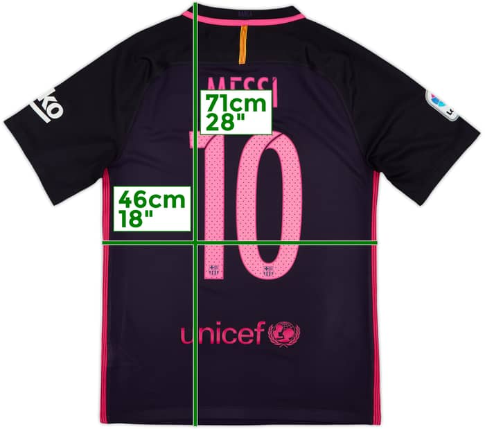 2016-17 Barcelona Away Shirt Messi #10 - 9/10 - (S)