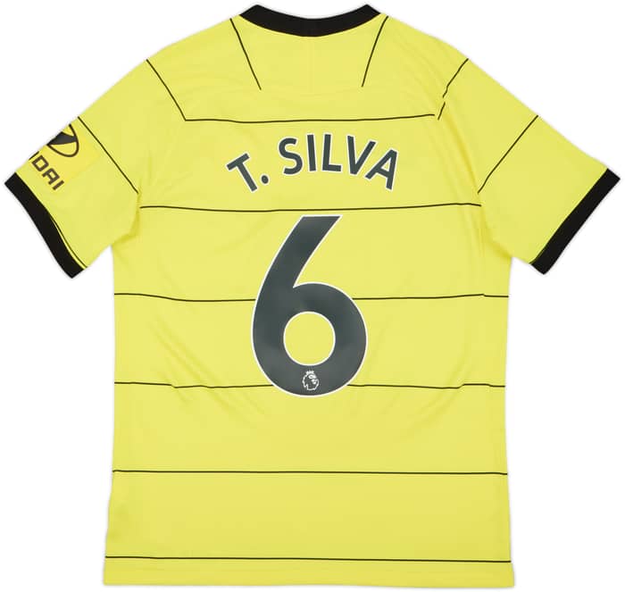 2021-22 Chelsea Away Shirt T.Silva #6 - 8/10 - (M)
