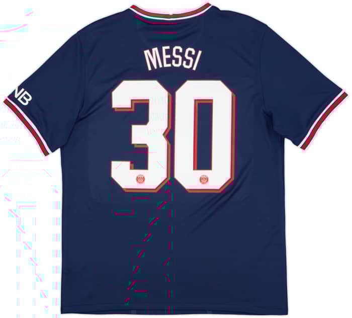 2021-22 Paris Saint-Germain Home Shirt Messi #30 - 9/10 - (L)