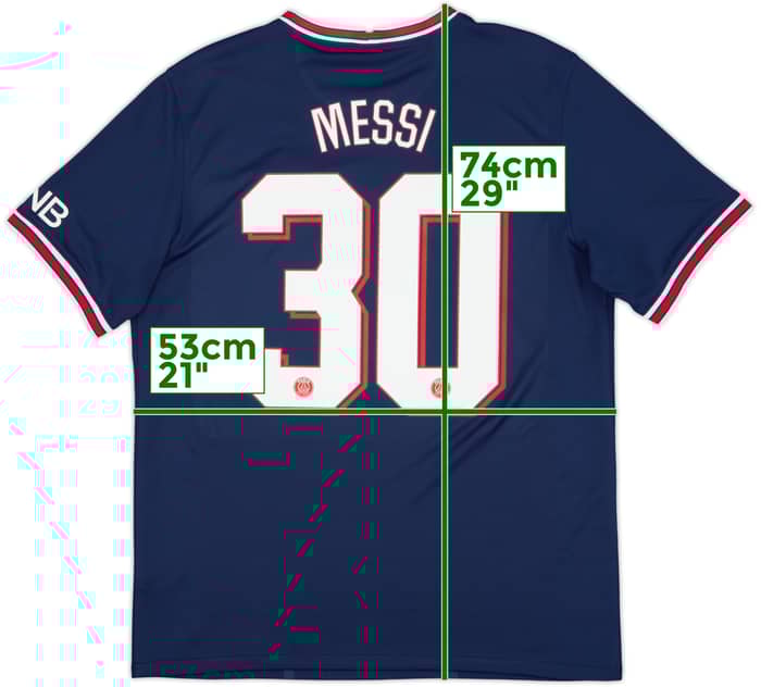 2021-22 Paris Saint-Germain Home Shirt Messi #30 - 9/10 - (L)