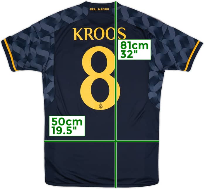 Camiseta de visitante del Real Madrid 2023-24 Kroos #8 - 10/10 - (M)