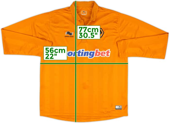 2012-13 Wolves Home L/S Shirt - 8/10 - (M)