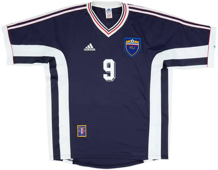 1998-99 Yugoslavia Home Shirt Mijatovic #9 - 8/10 - (L)