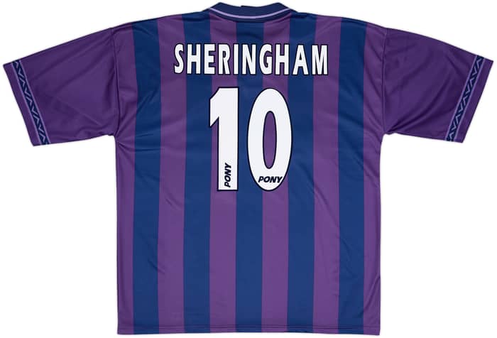 1995-97 Tottenham Away Shirt Sheringham #10 - 8/10 - (XL)