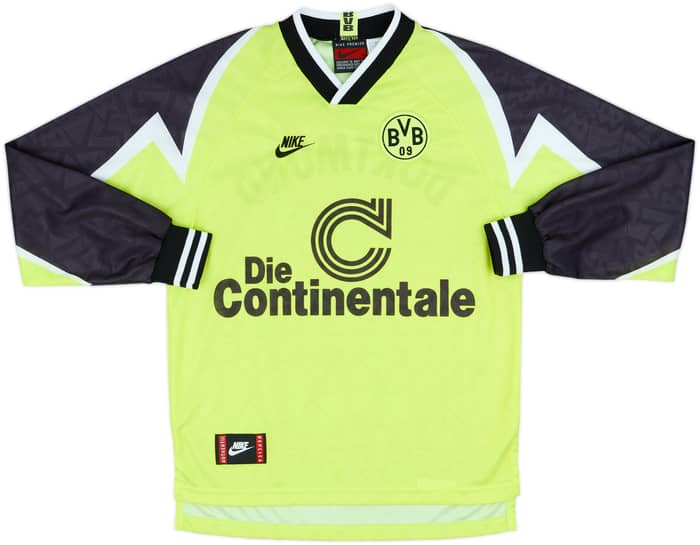 1995-96 Borussia Dortmund Home L/S Shirt - 8/10 - (S)
