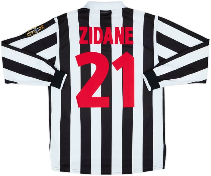 1998-99 Juventus Home L/S Shirt Zidane #21 - 9/10 - (M)