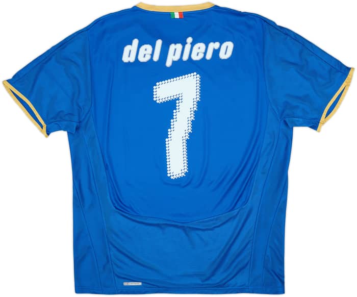 Camiseta de local de Italia 2007-08 Del Piero #7 - 7/10 - (L)