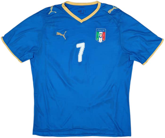 Camiseta de local de Italia 2007-08 Del Piero #7 - 7/10 - (L)