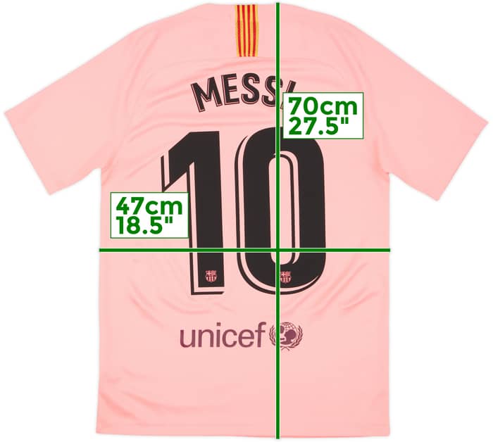 2018-19 Barcelona Third Shirt Messi #10 - 8/10 - (S)