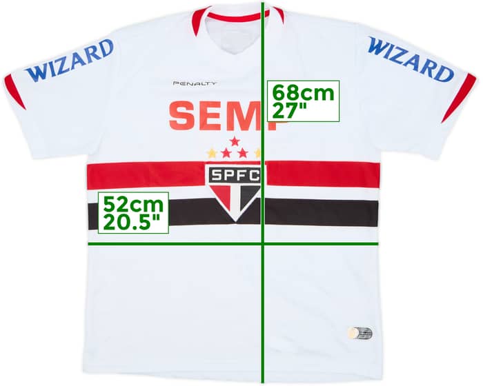 2014 Sao Paulo Home Shirt #9 - 9/10 - (M)
