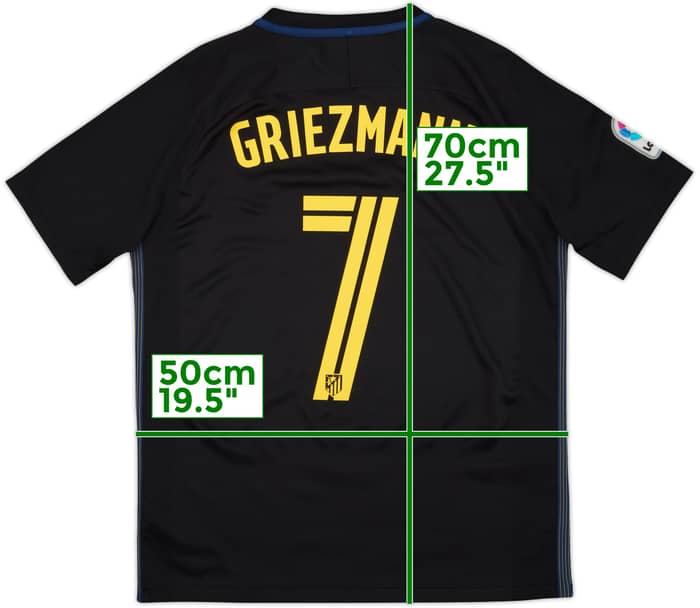 2016-17 Atletico Madrid Away Shirt Griezmann #7 - 8/10 - (M)