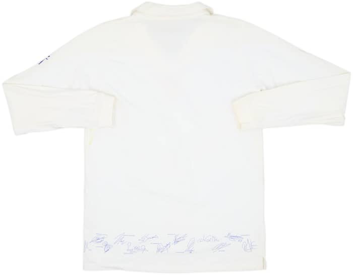 2002-03 Real Madrid 'Signed' Cotton L/S Shirt - 8/10 - (L)