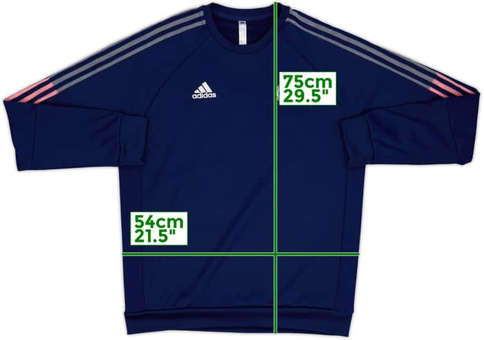 2020-21 Real Madrid adidas Sweat Top - 9/10 - (L)