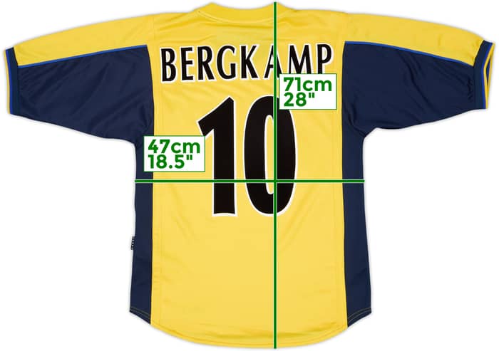 1999-01 Arsenal Away Shirt Bergkamp #10 - 8/10 - (S)