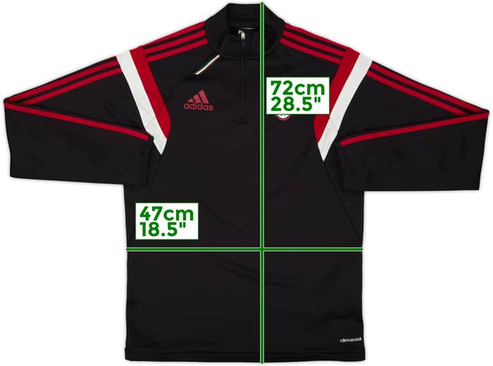 2014-15 AC Milan adidas Track Jacket - 5/10 - (S)