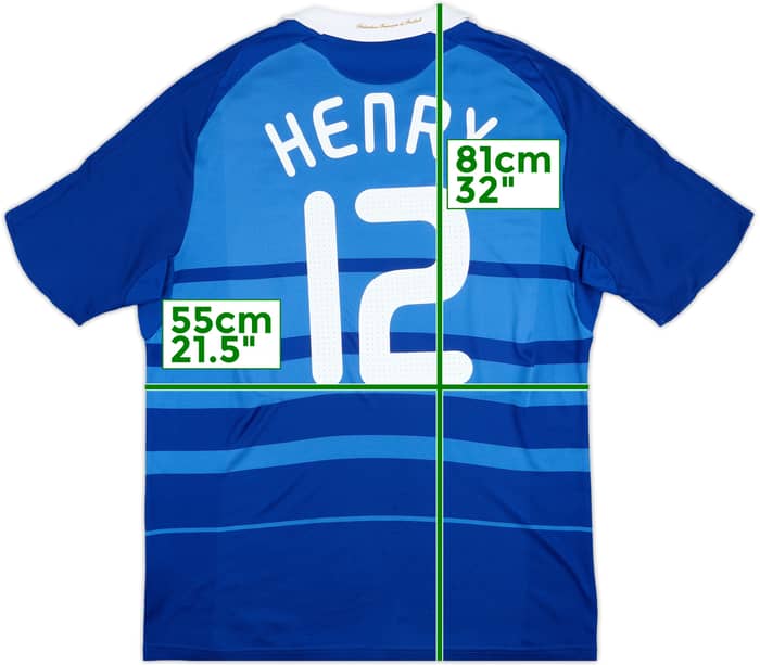 2008-09 France Home Shirt Henry #12 - 7/10 - (XL)