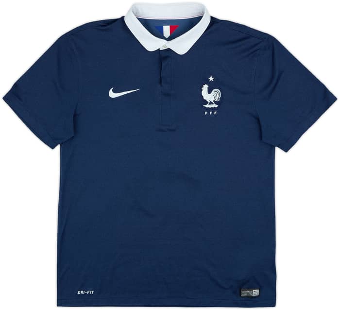 2014-15 France Home Shirt Pogba #19 - 9/10 - (M)