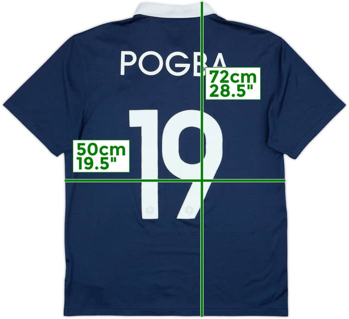 2014-15 France Home Shirt Pogba #19 - 9/10 - (M)