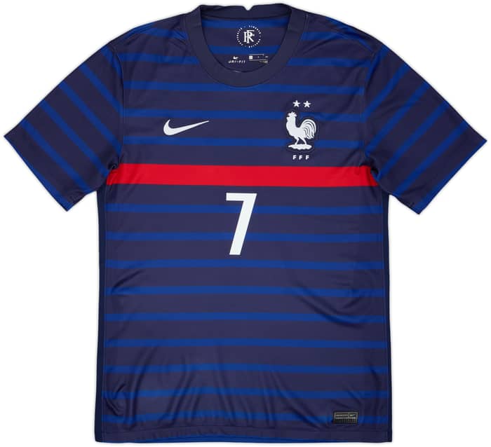2020-21 France Home Shirt Griezmann #7 - 9/10 - (S)