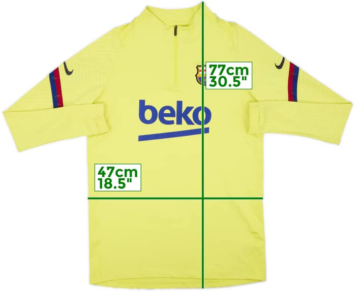 2020-21 Barcelona Nike 1/4 Zip Drill Top - 6/10 - (M)