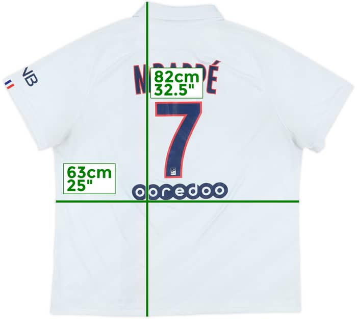 2019-20 Paris Saint-Germain Third Shirt Mbappe #7 - 6/10 - (XXL)