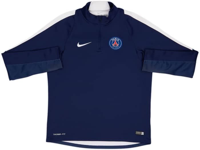 2015-16 Paris Saint-Germain Nike 1/4 Zip Drill Top - 7/10 - (M)