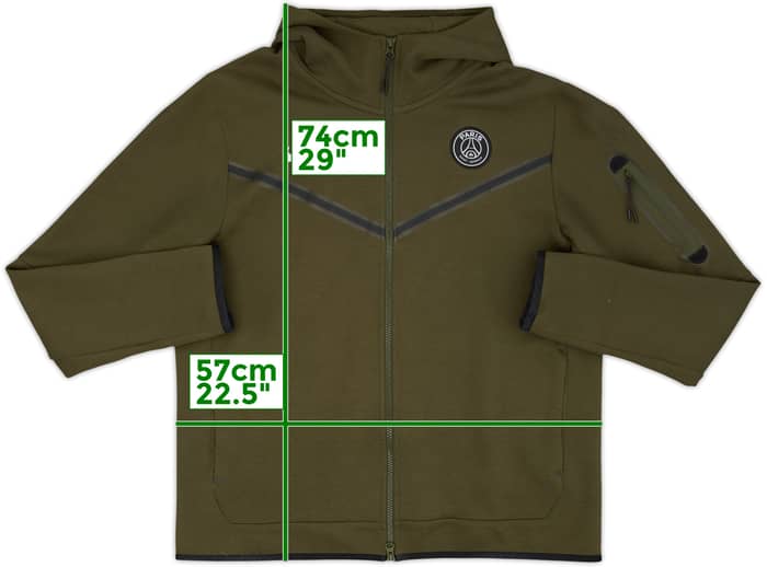 2019-20 Paris Saint-Germain Nike Hooded Track Jacket - 7/10 - (L)