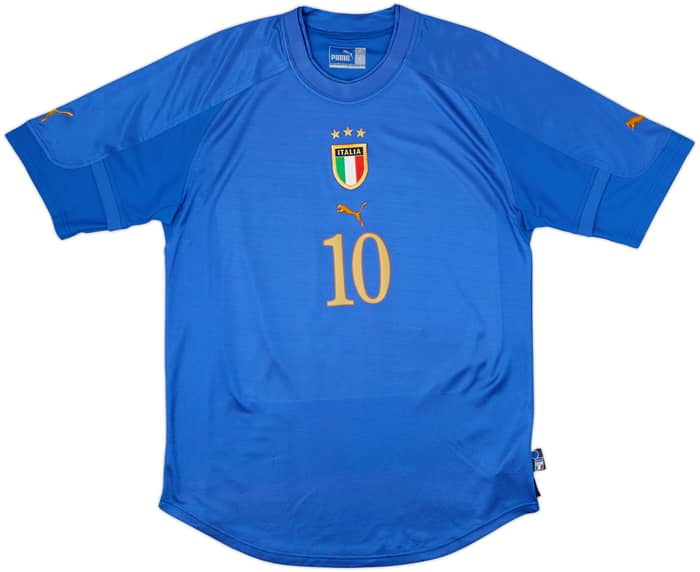 2004-06 Italy Home Shirt Totti #10 - 7/10 - (L)