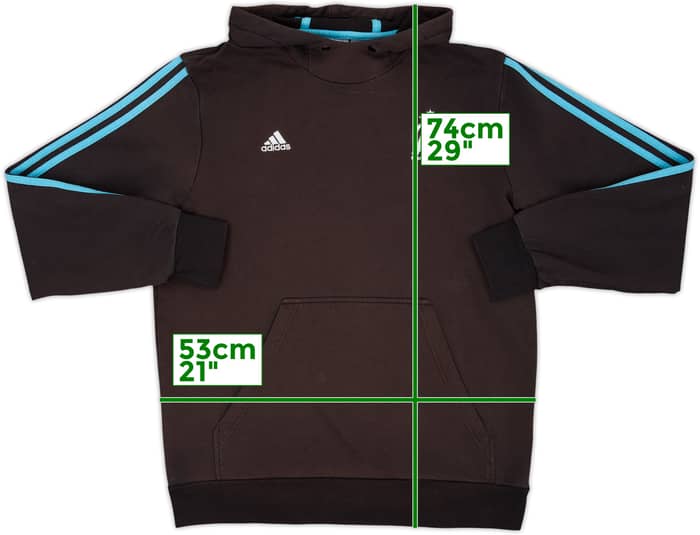 2015-16 Olympique Marseille adidas Hooded Sweat Top - 5/10 - (M)