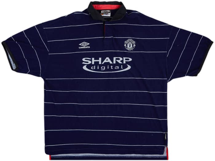 1999-00 Manchester United Away Shirt Beckham #7 - 8/10 - (XXL)